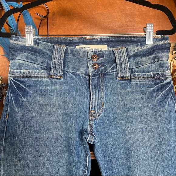 GAP Curvy Low Rise Boot Cut Denim Jeans size 4L 4 - Picture 3 of 7